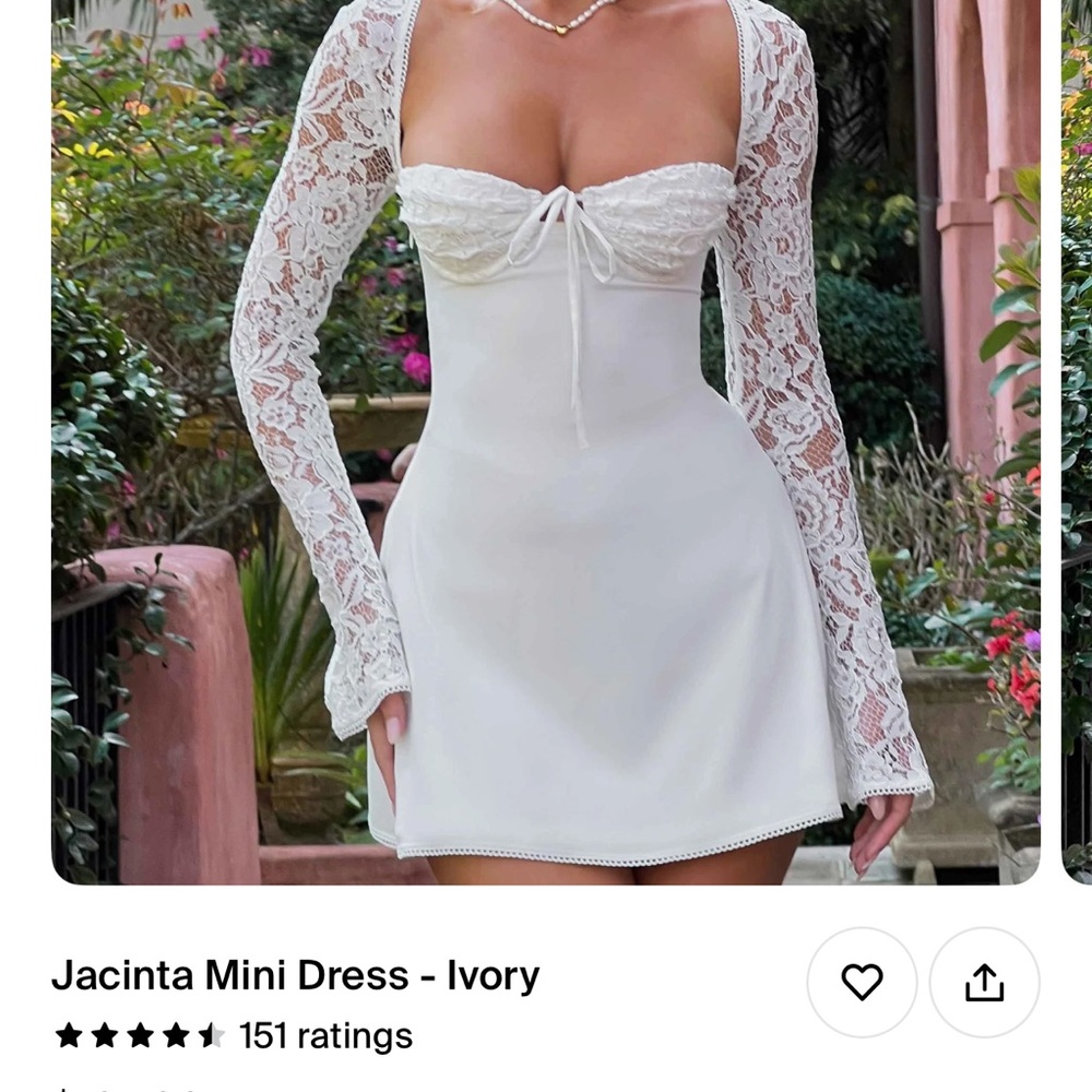 Babyboo Jacinta Mini Dress Ivory